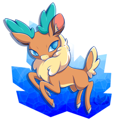 Size: 750x782 | Tagged: safe, artist:raininess, velvet reindeer, deer, reindeer, them's fightin' herds, community related, solo