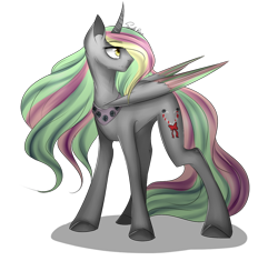 Size: 1024x964 | Tagged: safe, artist:noodlerain, oc, oc only, oc:silver bells, alicorn, pony, alicorn oc, art trade