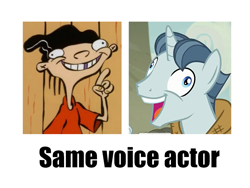 Size: 800x600 | Tagged: safe, party favor, the cutie map, double d, ed edd n eddy, edd, english, exploitable meme, i didn't listen, meme, mirror mirror on the ed, sam vincent, same voice actor