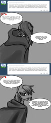 Size: 500x1214 | Tagged: safe, oc, oc only, fallout equestria, ask, ask the junkyard settlers, comic, solo, tumblr