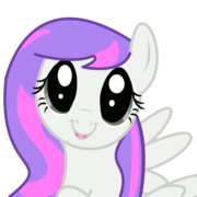 Size: 180x180 | Tagged: safe, artist:amethystlullaby, oc, oc only, oc:amethyst lullaby, avatar, face, stare