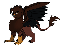 Size: 2961x2240 | Tagged: safe, artist:navy-x, oc, oc only, griffon, solo