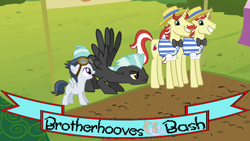 Size: 640x360 | Tagged: safe, flam, flim, rumble, thunderlane, pegasus, pony, unicorn, brotherhooves social, sisterhooves social, brother, brotherhooves, brothers, colt, flim flam brothers, male, race, stallion, twins