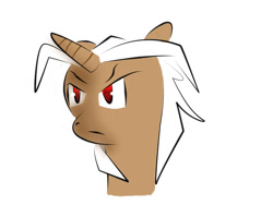 Size: 1024x768 | Tagged: safe, artist:kaijeno, oc, oc only, oc:leady star, red eyes, shading practice, white mane