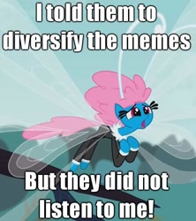 Size: 626x706 | Tagged: safe, screencap, seabreeze, breezie, it ain't easy being breezies, exploitable meme, image macro, meme, solo, subversion, subverted meme