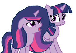 Size: 966x668 | Tagged: safe, edit, twilight sparkle, oc, 1000 hours in ms paint, bad edit, ms paint, palette swap