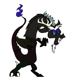 Size: 800x800 | Tagged: safe, artist:turkleson, discord, draconequus, male, nightmare discord, nightmare night, solo