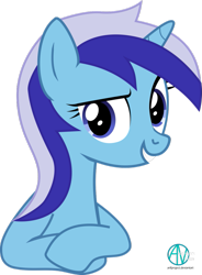 Size: 767x1041 | Tagged: safe, artist:arifproject, minuette, pony, cute, looking at you, simple background, smiling, solo, transparent background, vector