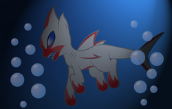 Size: 3156x2000 | Tagged: safe, artist:shadowpredator100, original species, shark pony, barraki, bionicle, fangs, fins, lego, no pupils, ponified, pridak, sharp teeth