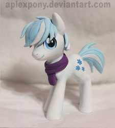 Size: 812x904 | Tagged: safe, artist:aplexpony, double diamond, clothes, custom, figurine, scarf, sculpture