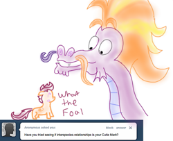 Size: 757x614 | Tagged: safe, derpibooru import, scootaloo, steven magnet, ask, tumblr