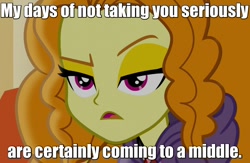 Size: 1000x650 | Tagged: safe, screencap, adagio dazzle, equestria girls, rainbow rocks, caption, clothes, firefly (series), hoodie, quote, reaction image, solo