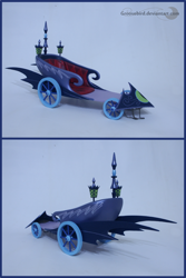 Size: 768x1152 | Tagged: safe, artist:groovebird, chariot, irl, luna's chariot, photo, sculpture