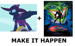 Size: 1208x748 | Tagged: safe, mare do well, the mysterious mare do well, batman, batman beyond, batman beyond: return of the joker, exploitable meme, make it happen, meme, the joker