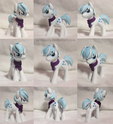 Size: 2116x2312 | Tagged: safe, artist:aplexpony, double diamond, clothes, custom, figurine, scarf, sculpture