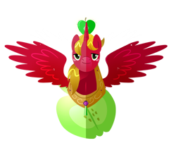 Size: 672x600 | Tagged: safe, artist:ii-art, big macintosh, alicorn, pony, do princesses dream of magic sheep, alicornified, princess big mac, race swap, solo