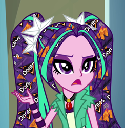 Size: 680x696 | Tagged: artist needed, safe, aria blaze, equestria girls, rainbow rocks, doritos, hair edit