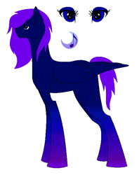 Size: 522x660 | Tagged: safe, derpibooru import, oc, oc only, oc:moonglow melody, gradient hooves