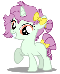 Size: 1024x1260 | Tagged: safe, artist:p-b-jay, oc, oc only, oc:ribbon, pony, unicorn, female, filly, solo