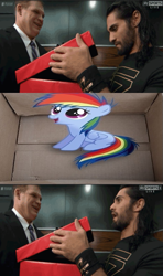 Size: 455x771 | Tagged: safe, fanfic:my little dashie, dashie meme, exploitable meme, kane, meme, seth rollins, wwe