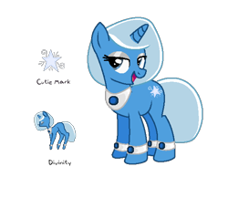 Size: 572x497 | Tagged: safe, artist:pandorarose22, oc, oc only, pony, unicorn, cutie mark, jewelry, offspring, parent:prince blueblood, parent:trixie, parents:bluetrix, simple background, solo, transparent background