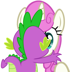 Size: 1079x1107 | Tagged: safe, artist:dashiesparkle, artist:likonan, spike, twinkleshine, dragon, female, hundreds of users filter this tag, kissing, love, male, shipping, simple background, straight, transparent background, twinklespike, vector, vector edit