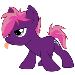 Size: 1500x1500 | Tagged: safe, artist:floots, oc, oc only, oc:twister, colt, foal, male, tongue out