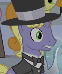 Size: 902x1080 | Tagged: safe, screencap, equestria games (episode), background pony, equestria games, gary coronet, hat, top hat