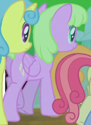 Size: 212x291 | Tagged: safe, screencap, lemon hearts, leap of faith, daisy bolt, unnamed pony