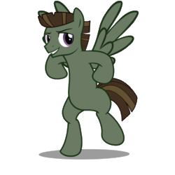 Size: 500x500 | Tagged: safe, artist:sighoovestrong, oc, oc only, oc:sig hoovestrong, pegasus, pony, animated, dancing, solo