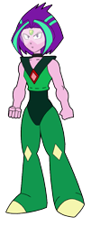 Size: 385x950 | Tagged: safe, artist:combatkaiser, aria blaze, equestria girls, rainbow rocks, crossover, fusion, peridot (steven universe), simple background, steven universe, transparent background