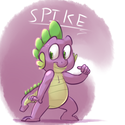 Size: 1024x1024 | Tagged: safe, artist:imsokyo, spike, dragon, daily life of spike, solo, tumblr
