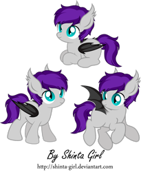 Size: 1024x1247 | Tagged: safe, artist:shinta-girl, oc, oc only, bat pony, pony, commission, female, filly, solo