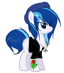 Size: 916x1043 | Tagged: safe, artist:c-i-n-n-a, earth pony, pony, chloe price, female, life is strange, mare, ponified, solo, tattoo