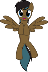 Size: 528x782 | Tagged: safe, artist:parclytaxel, oc, oc only, oc:skynote, pegasus, pony, both cutie marks, cute, flying, looking at you, male, open mouth, simple background, smiling, solo, spread wings, stallion, svg, transparent background, vector