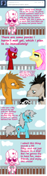 Size: 1056x3880 | Tagged: safe, doctor whooves, zebra, cutie pie, discord whooves, flutterguy, railing, vocational death cruise