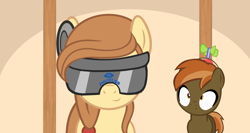 Size: 1024x546 | Tagged: safe, button mash, oc, oc:cream heart, pony, oculus rift