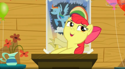 Size: 1663x919 | Tagged: safe, derpibooru import, screencap, apple bloom, bloom and gloom, rainbow dash poster