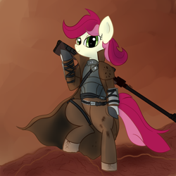 Size: 4000x4000 | Tagged: safe, artist:cylosis, roseluck, fallout, fallout: new vegas, ncr, ncr veteran ranger, solo