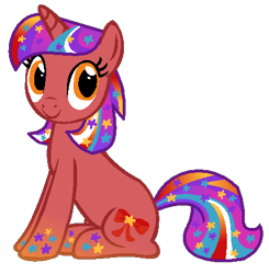 Size: 454x464 | Tagged: safe, artist:monkfishyadopts, oc, oc only, oc:pennyspace, base used, gradient hooves, gradient mane, solo, stars, universe pony