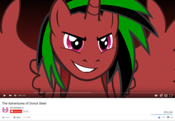 Size: 1280x887 | Tagged: safe, artist:sfs animation, screencap, oc, oc only, oc:donut steel, alicorn, pony, alicorn oc, animated, fan animation, parody, the adventures of donut steel, youtube, youtube link