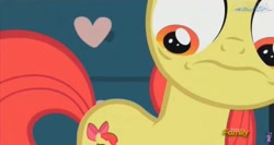 Size: 1268x675 | Tagged: safe, screencap, apple bloom, bloom and gloom, cutie mark, faic, solo