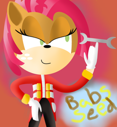 Size: 1024x1106 | Tagged: safe, artist:miioftechnology, babs seed, anthro, clothes, cosplay, costume, crossover, doctor eggman, sonic the hedgehog (series)