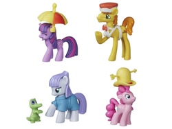 Size: 752x564 | Tagged: safe, derpibooru import, carrot cake, gummy, maud pie, pinkie pie, twilight sparkle, earth pony, pony, toy