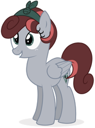 Size: 1024x1370 | Tagged: safe, artist:p-b-jay, oc, oc only, oc:coral reef, pegasus, pony, bandana, cute, female, freckles, happy, mare, simple background, solo, transparent background