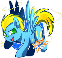 Size: 800x751 | Tagged: safe, artist:xwhitedreamsx, oc, oc only, oc:skybolt, simple background, solo, transparent background