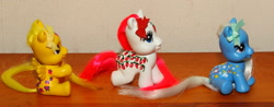 Size: 1365x534 | Tagged: safe, artist:twistedponies, dancing butterflies, night glider (g1), sugarberry, pony, g1, custom, female, filly, foal, irl, photo, toy, twice as fancy ponies