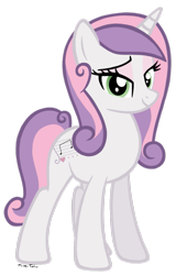 Size: 715x1118 | Tagged: safe, artist:missitofu, derpibooru import, sweetie belle, older, solo