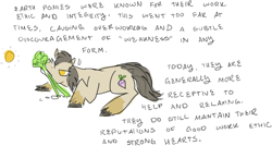 Size: 1001x537 | Tagged: safe, artist:equestrology, earth pony, pony, headcanon, origins