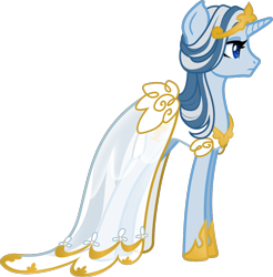 Size: 1002x1020 | Tagged: safe, artist:saby, derpibooru exclusive, oc, oc only, oc:splendence, pony, unicorn, clothes, crossdressing, dress, male, princess, race swap, see-through, shoes, simple background, solo, stallion, tiara, transparent background, trap, vector